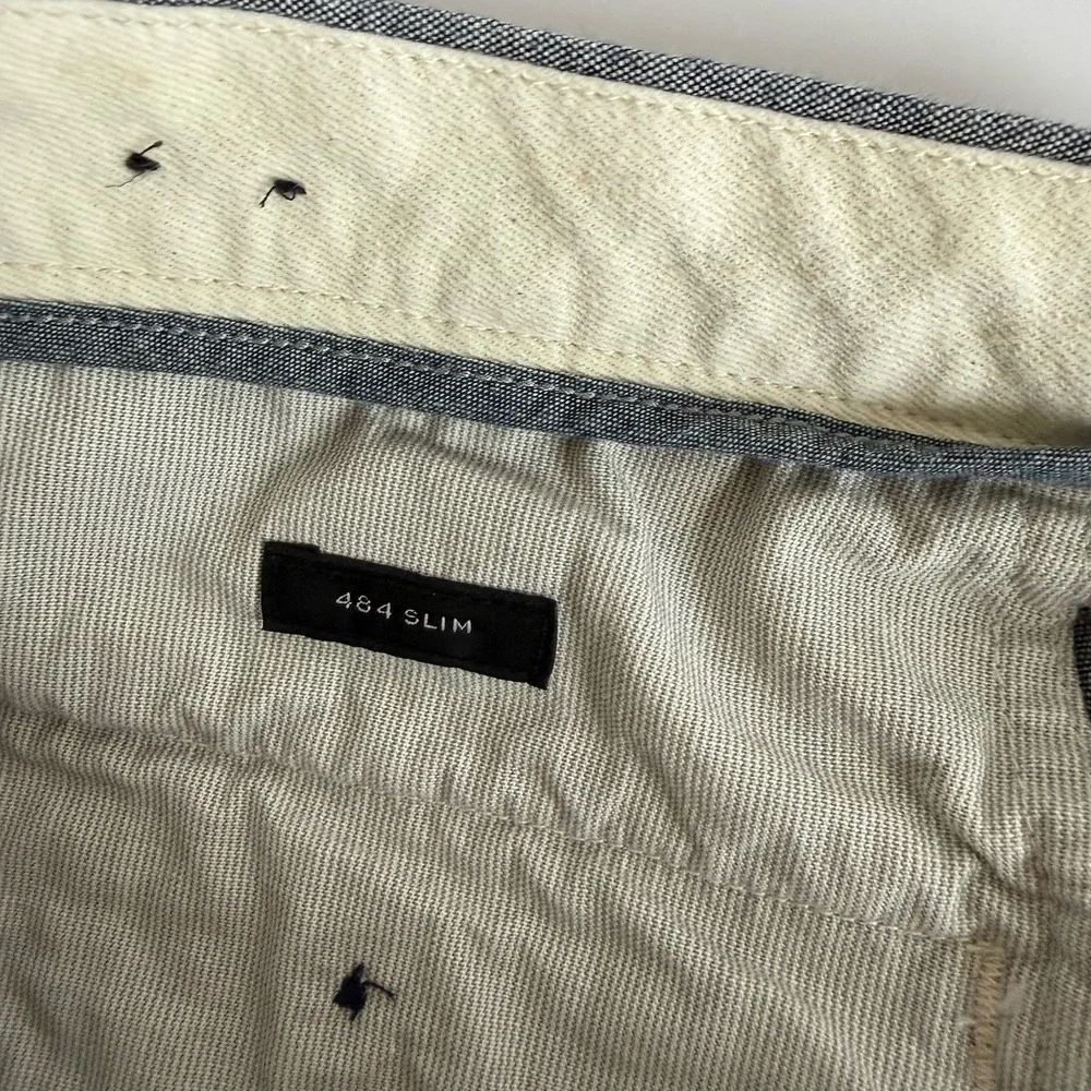 J. CREW 484 Slim-Fit Twill Pant 32x30 (measured‎ 33x29.5) Grey Stretch Career
